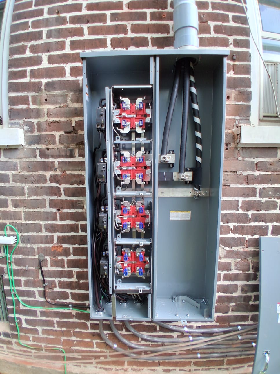 Electrician working on panel upgrade