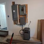 Breaker box in garage