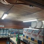 New lighting installed in walk-in cooler