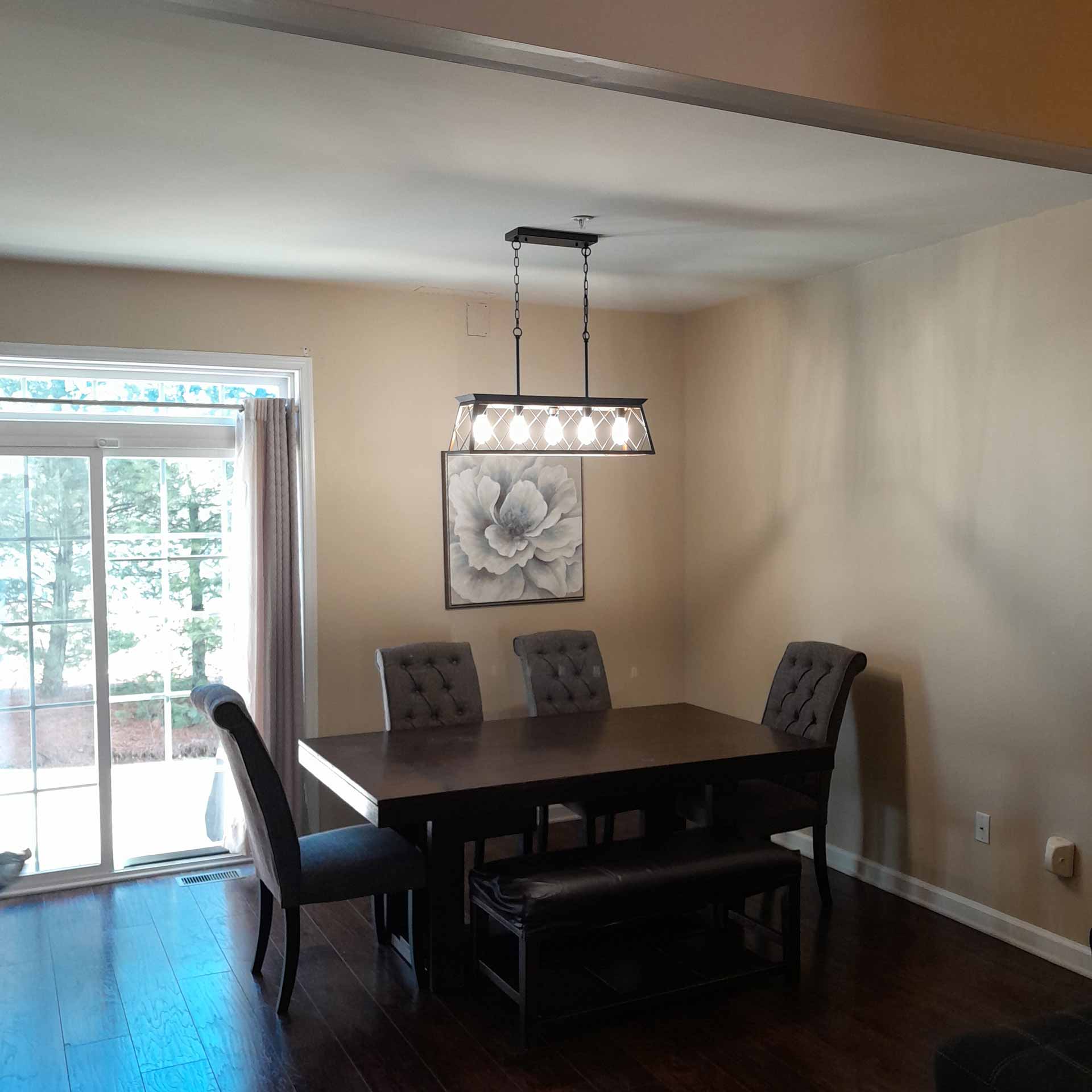 Modern LED lighting in home